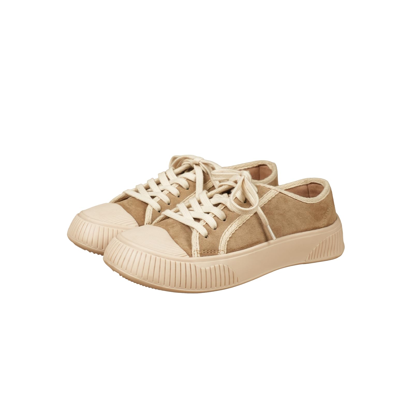 Theater Wicked Brothers Casual Suede Beige Sneakers for Women