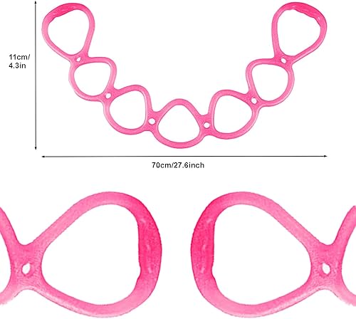 Miniatura 2 de Bandas de resistencia ajustables de 7 anillos, estirador de espalda, pies, piernas y manos, ejercitador de brazos, entrenamiento en casa, caminar,