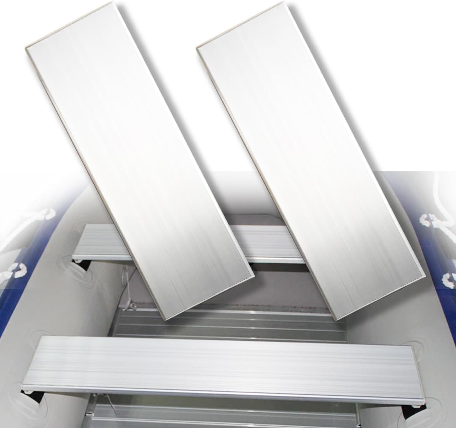 2-Pack Aluminum Bench Seat for Inflatable Boat – Universal Lightweight Dinghy & Canoe Seating – Premium Marine-Grade Fishing, Surfing, and Rafting Accessories (Hook latch mechanism, 33.4)