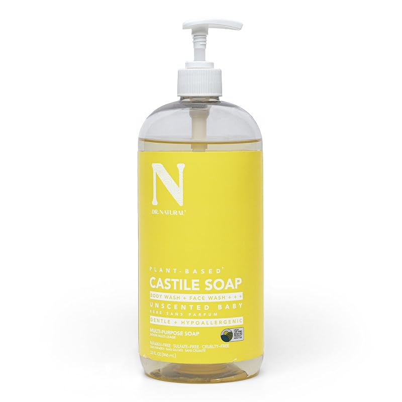 Sabonete líquido de Castela Dr. Natural sem fragrância, 946 mL
