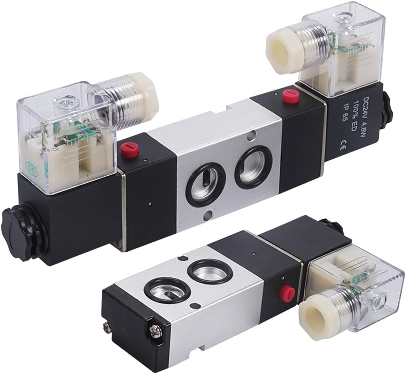 空気圧電気ソレノイドバルブ 4M210/310/410-08 4M220/320/420-10/15 5ウェイ5/2プレートバルブ