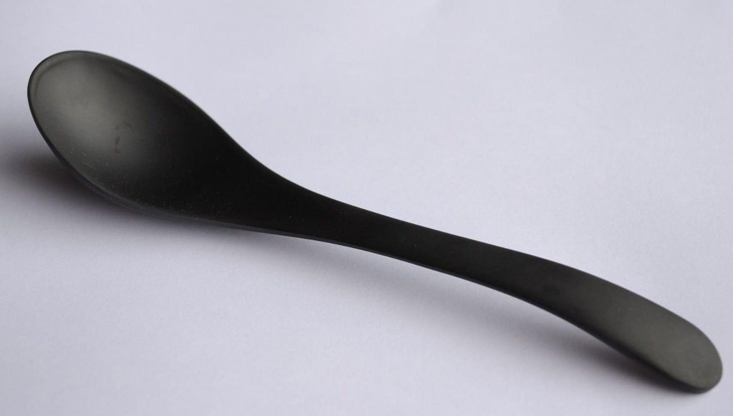 Lucky Star Melamine Plastic Spoons Melamine Soup Serving Mixing Desert Spoon Utensil, 7-3/4" Length, Black, Asian Style (120)