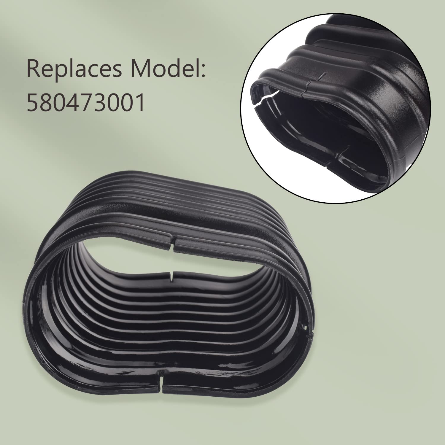 580473001 - Tubo flexible de repuesto para soplador de mochila Ryobi RY38BP de 38 cc y soplador de mochila Ryobi de 40 voltios RY40440, RY40404NV y RY40404NVM