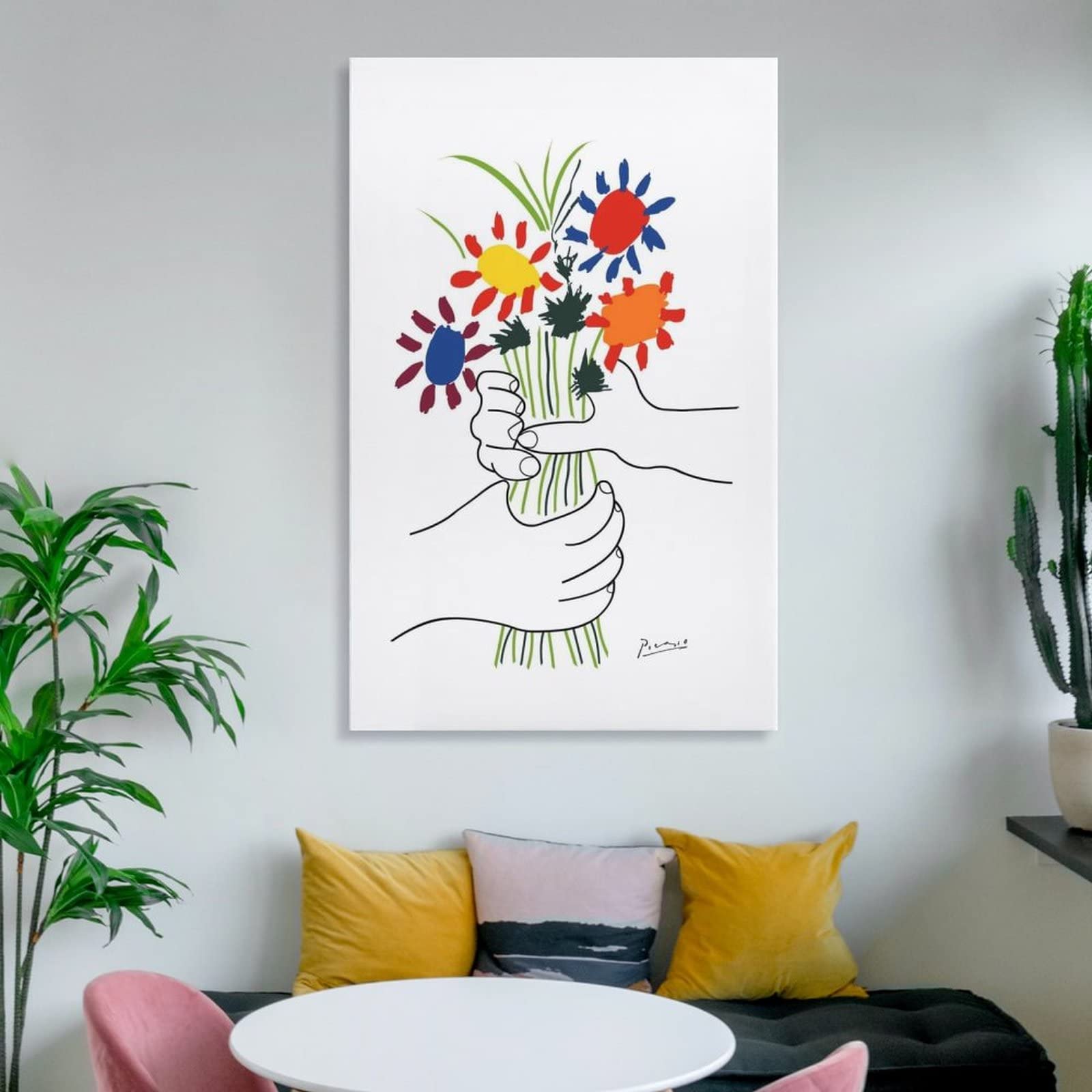 ピカソ 花束を持つ手 原画 Amazon co jp パブロ・ピカソ 花束を持つ手 