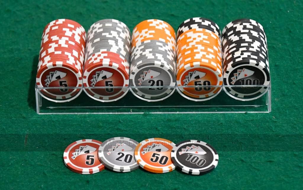 Masters Traditional Games 100 Numbered Chips in Tray, 11