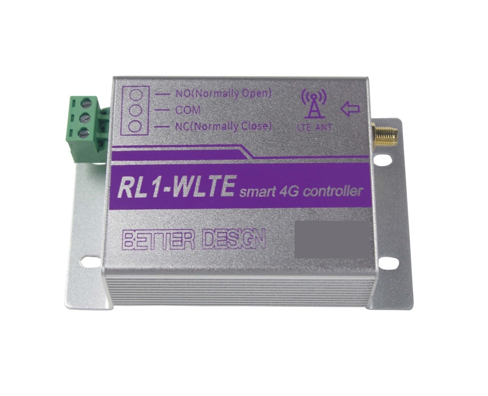 Automatischer Türschließer, 4G 1CH GSM Relaisschalter RL1 Wireless Remote Garagentoröffner Zugangscontroller per SMS(Kit2 EC)