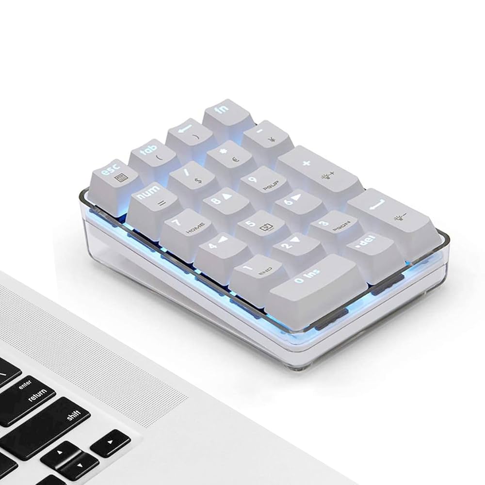 Amazon | 数字パッド、ラップトップPC用の青色LEDバックライト