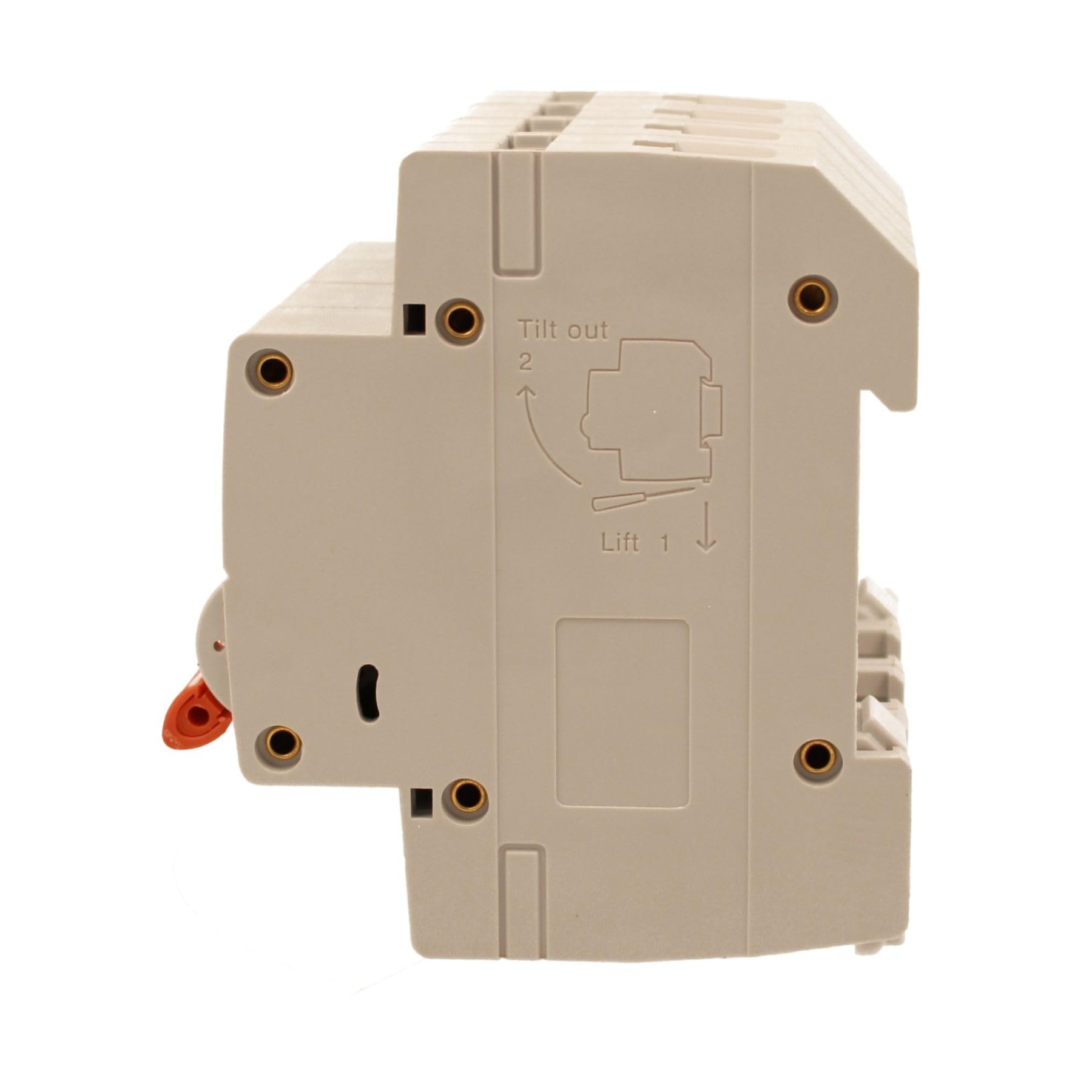 Interruptor magnetotérmico trifásico, MCB 380 V 4P 63 A C63, curva C 6 kA, 4 módulos DIN