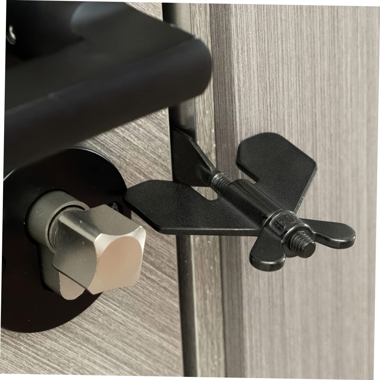 Operitacx 5 Pièces Bloqueur de Porte Portable Verrou de Sécurité pour et Appartement Installation Sans Perçage pour Voyage et Sécurité à Domicile