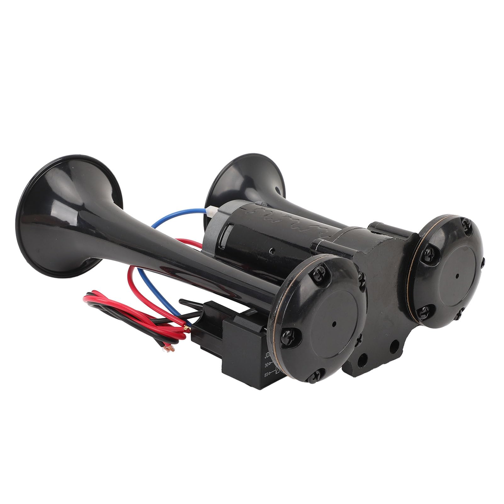 Yosoo Health Gear Tromba Ad Aria Compressa a Doppia Tromba 24 V, Suono Forte 130 DB per Camion, Auto, Treno, Furgone, Yacht, Installazione Semplice, Costruzione Robusta
