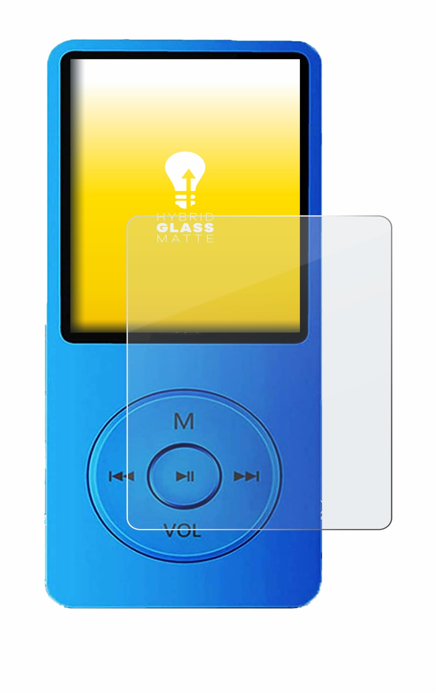 upscreen Matte Screen Protector Glass Film compatible with Hotechs LX-B2 - Anti-Glare, Anti-Fingerprint, 9H Glass Protection