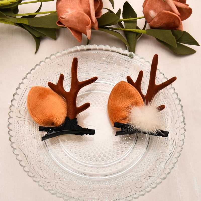 Pinzas de Pelo con Astas de Reno para Navidad miniatura 5