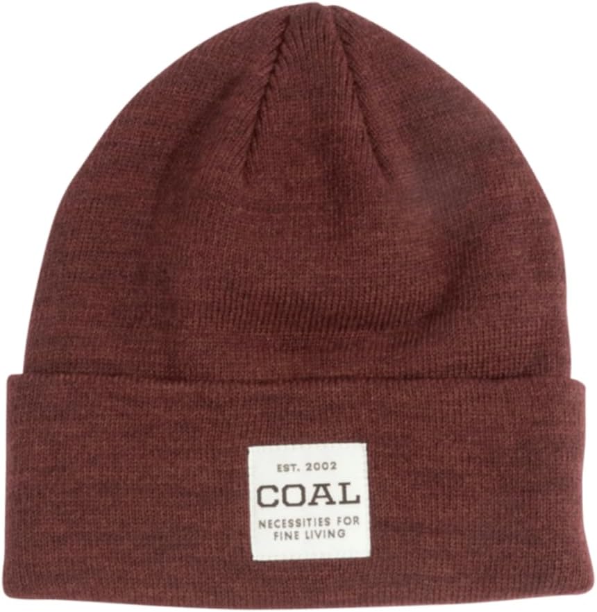Coal Headwear Uniform Mid Knit Cuff Beanie Hat - Mid Length Fit, Rib Knit, Soft Acrylic - Winter Outdoor Casual
