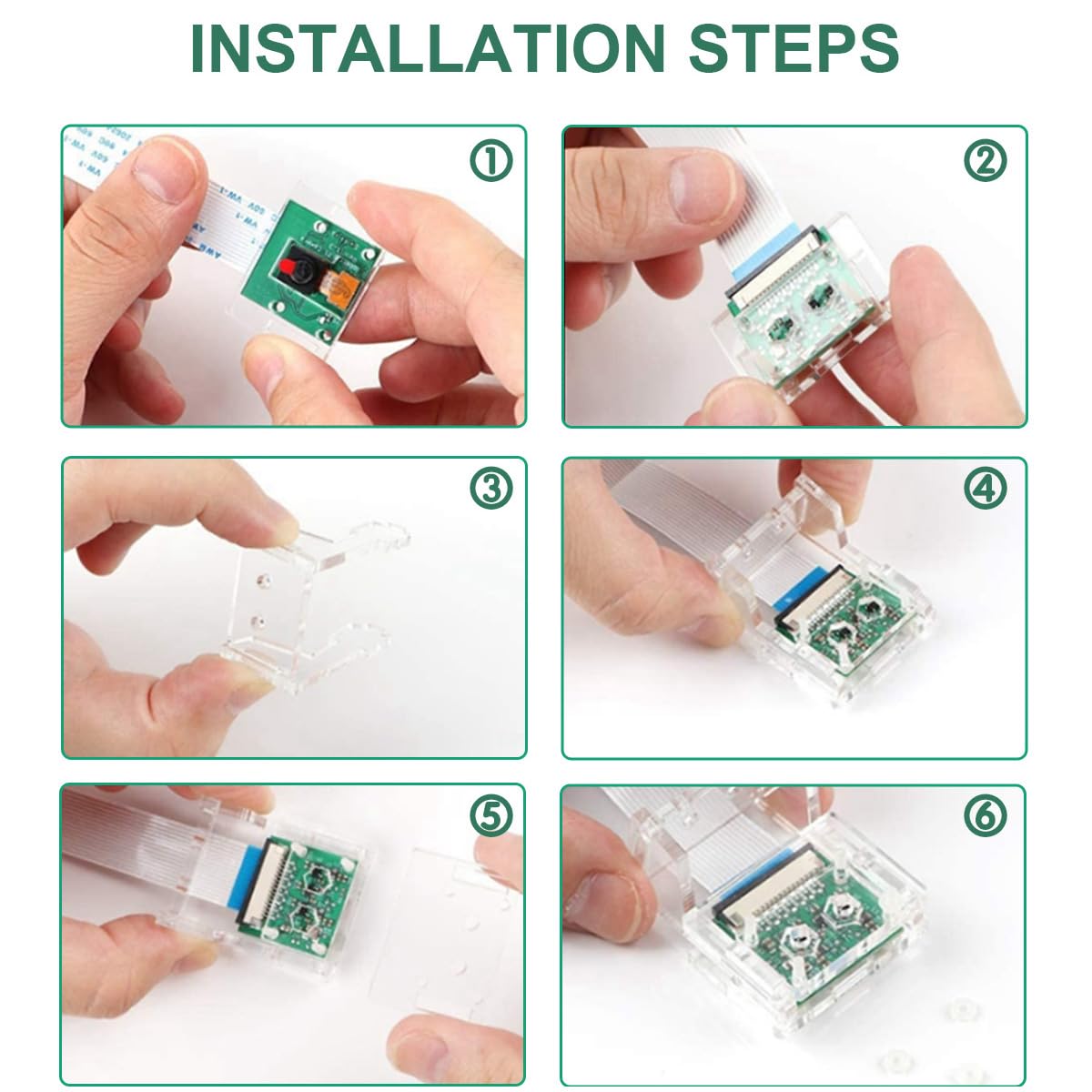 do Raspberry Pi Camera Module Kit, CSI Mini Camera Video Module 1080P 5MP Webcam Support OV5647 z Clear Stand, dla Raspberry Pi Model A/B/B+, Pi 2 i Raspberry Pi 3, Pi Zero/Zero W
