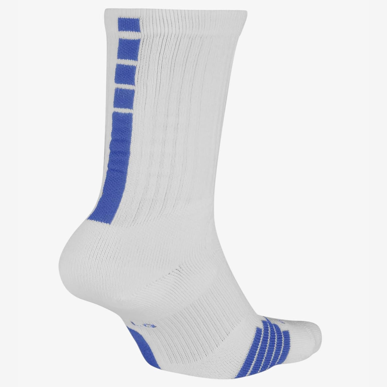 Nike Elite Crew Sock White | Royal L - Image 2