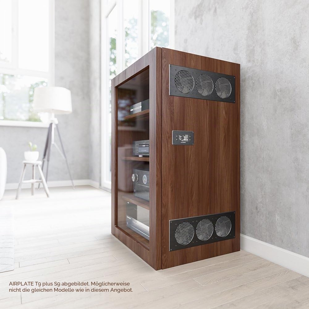 AC Infinity Airplate S9, leises Lüfter-System mit Geschwindigkeitsregelung, für Heimkino, Serverschrank