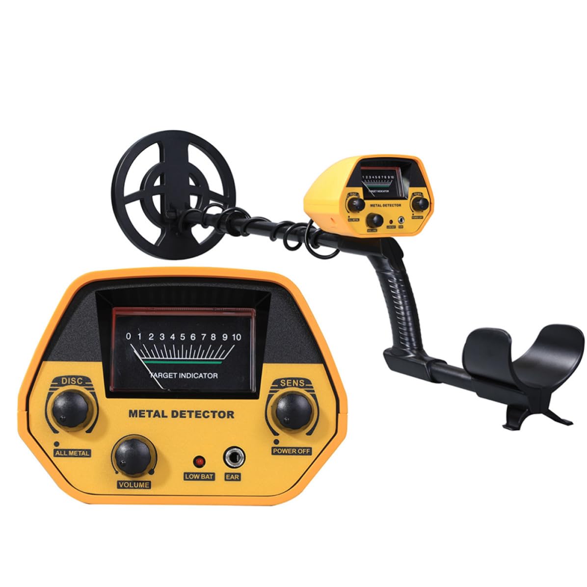 Detector de Metales Subterráneo Portátil Alarma Sonora Gtx5030 Negro