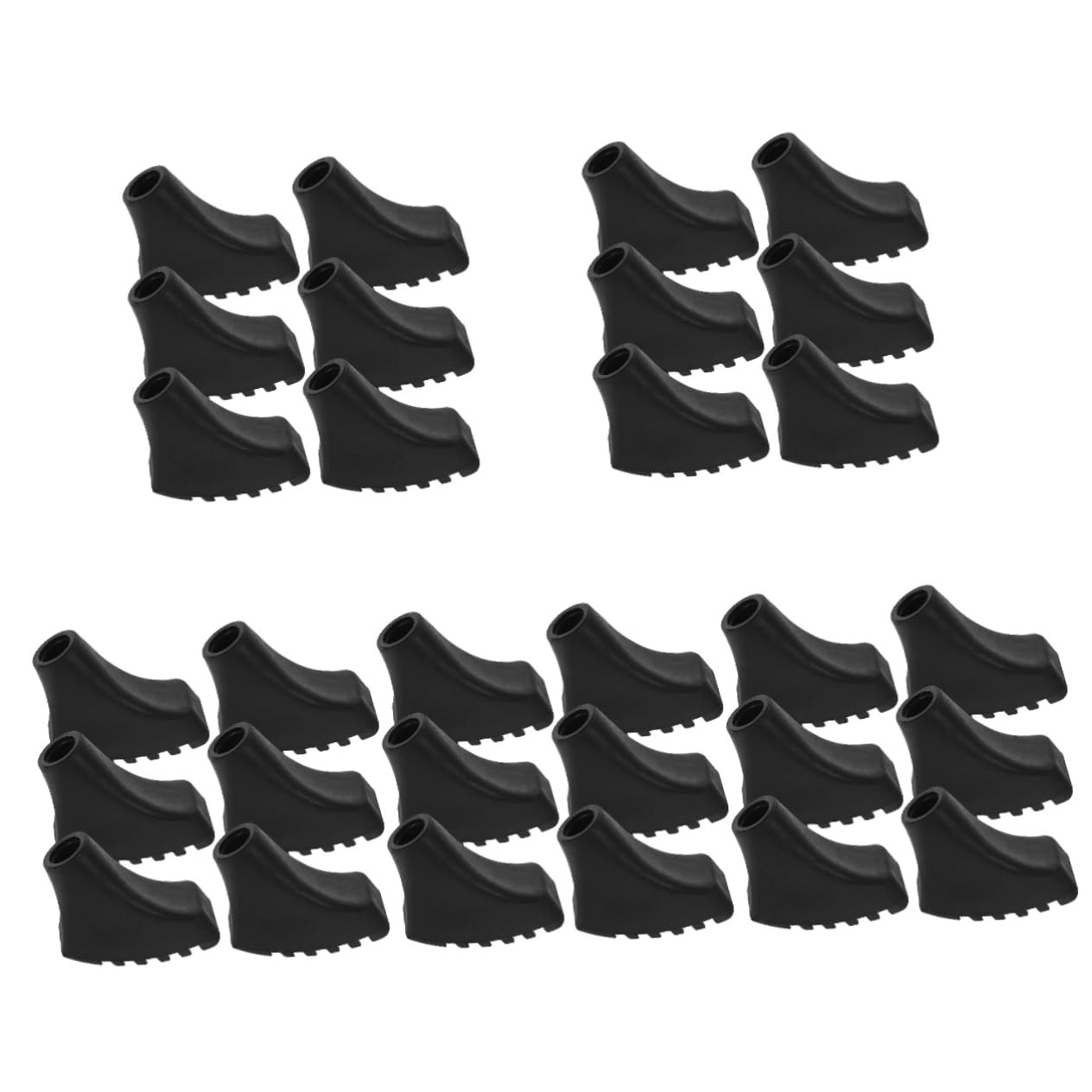 YARNOW 18 Pièces Embouts De Canne en Caoutchouc Couvre-Pied De Canne d'escalade Accessoires De Béquilles Accessoires De Canne Embouts en Caoutchouc De Canne Remplacement Pointe De