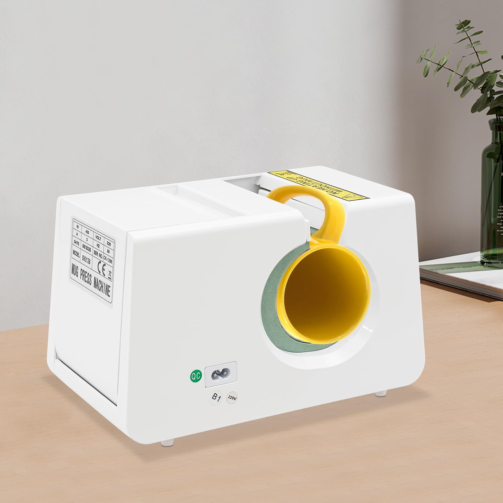 Presse à tasses 400 W 325 ml - Presse à tasses pour impression par sublimation - Chauffage rapide - Affichage LED et réglage de la température - Pour tasses en céramique, acier inoxydable et
