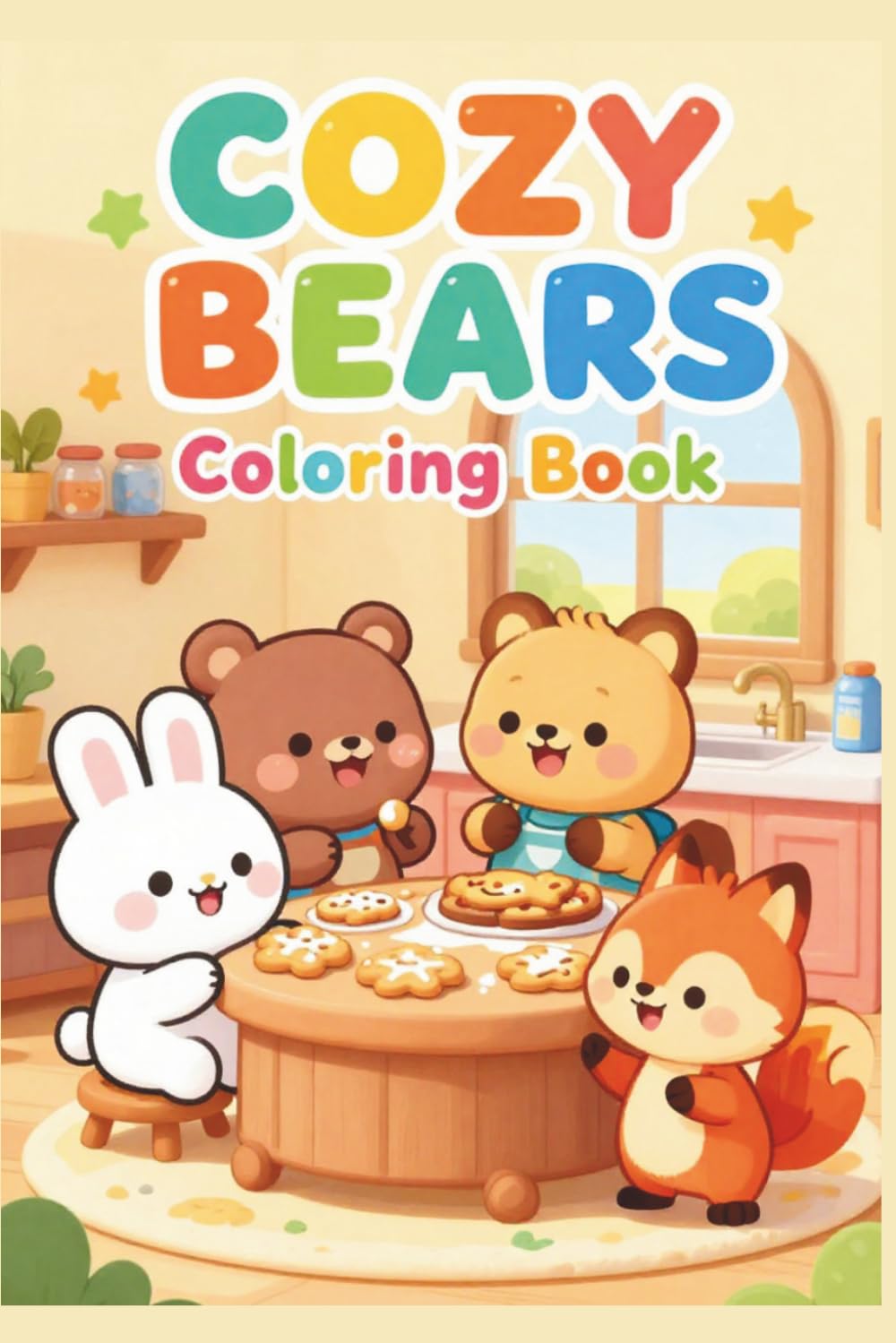 Cozy Bears Coloring Book for Kids: Cooking, Gardening & Cute Adventures