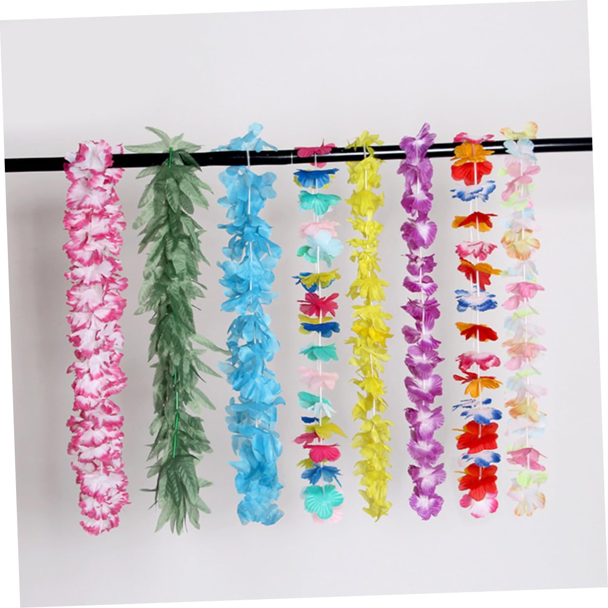 IMIKEYA 42stücke Hawaii-blumenkette mit Bunter Tropischer Luau-Party-Halskette Künstliche Blumenketten für Strandfeste Geburtstage und Dekoration Zufälliger Stil