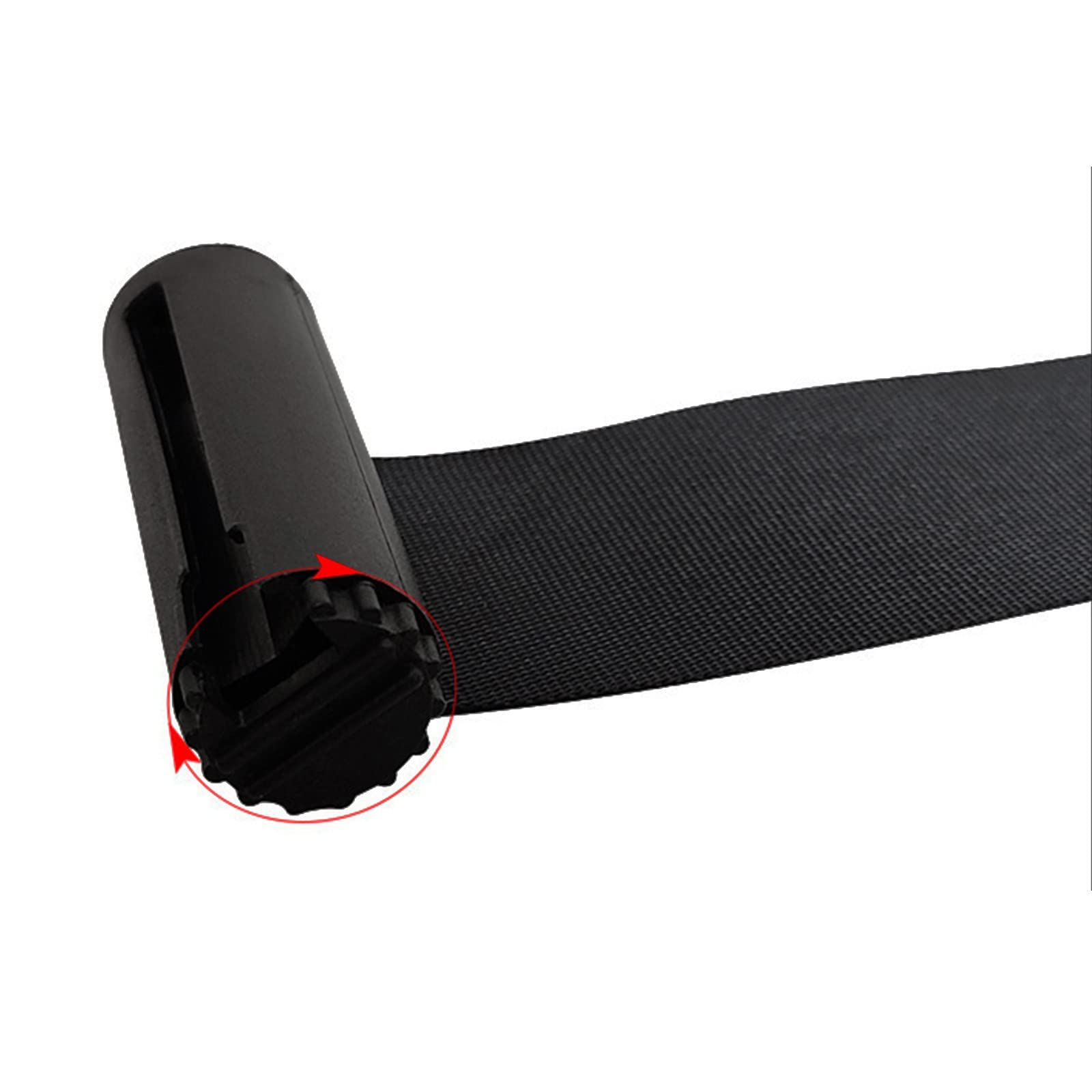 Barrera Cinta retráctil para Colas, Barrera Cinta Fija para Montaje Pared, Barrera Cuerda retráctil, Cinta Amarilla/Negra para Control multitudes regiones separadas, Completamente Negra
