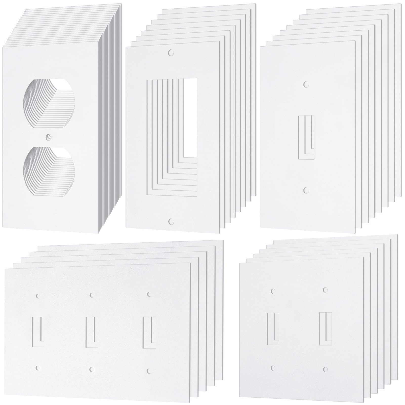 Tondiamo 46 Pack Outlet Insulation Pads, Wall Plate Foam Sealers