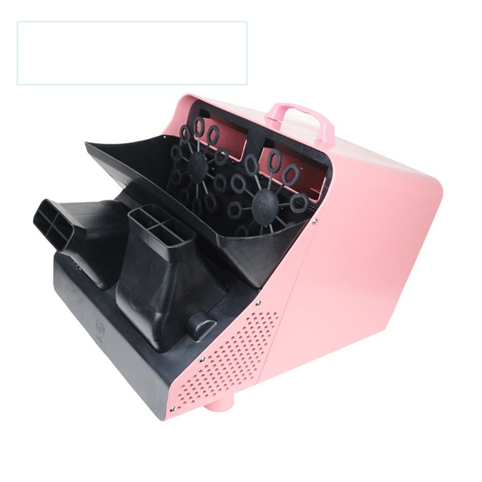 Draagbare bellenmaker Automatische Bubble Blower Bubble Maker Double Wheel Bubble Machine for Stage Effect en Huwelijk voor verjaardagsfeestjes binnen en buiten