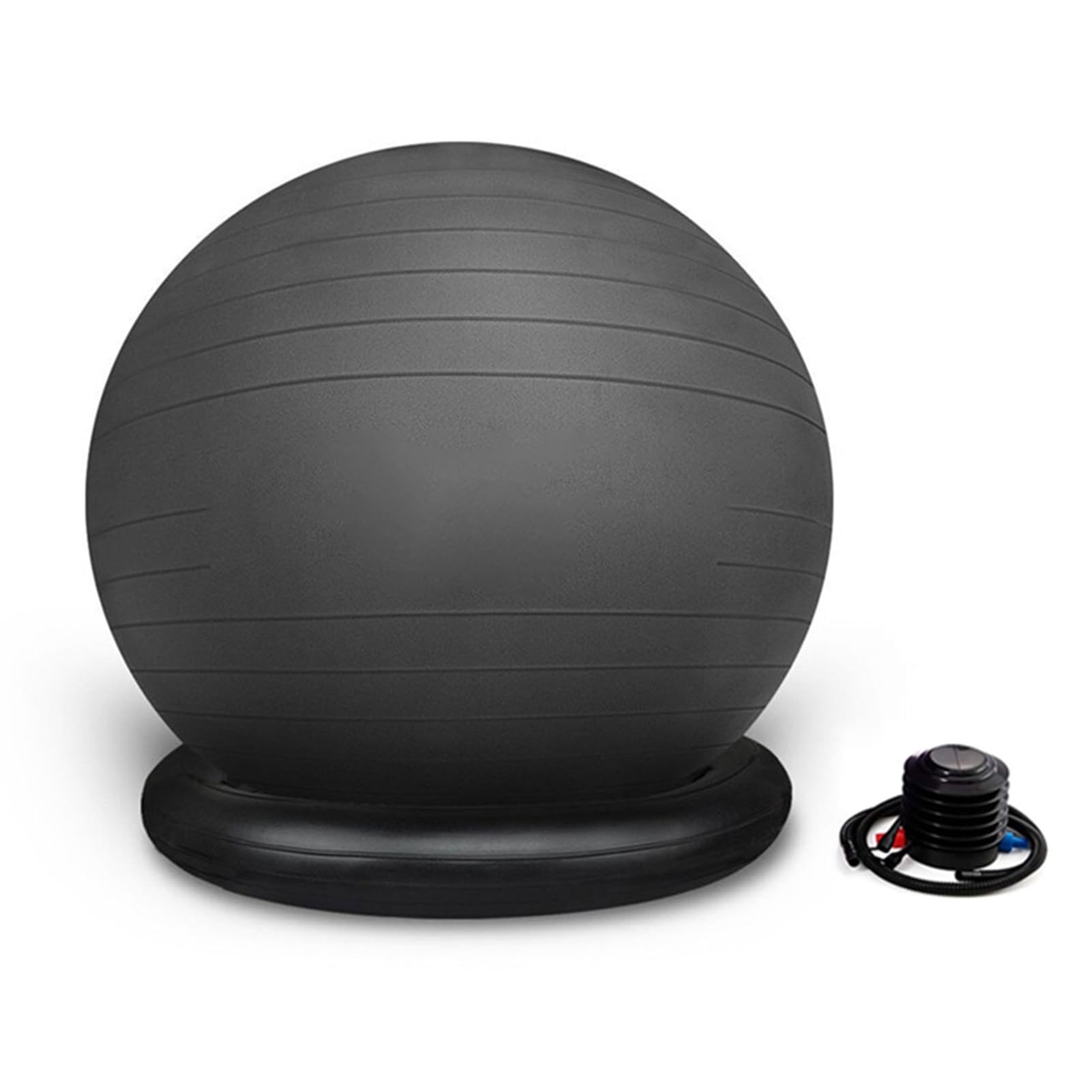 Chaise Ballon Chaise de Bureau de Boule de Yoga avec La Base D'anneau, Chaise Ergonomique avec Ballon D'exercice pour Bureau avec Pompe à Air, Chaise de Fitness Anti-éclatement avec Ballon ( Size : 65