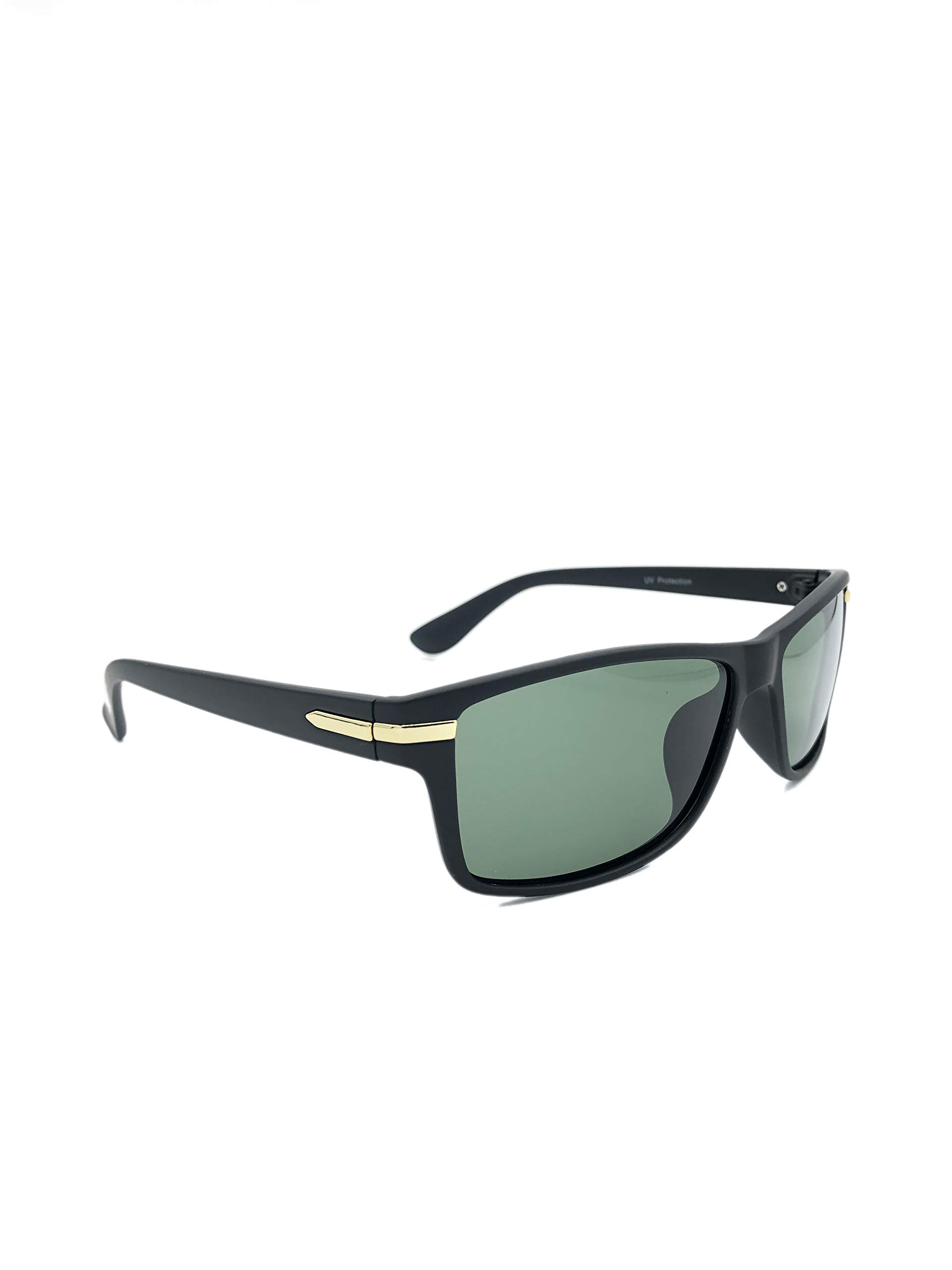 GlobalSourceRectangular Polarized Sunglasses Classic Style for Men or Women 100% UV