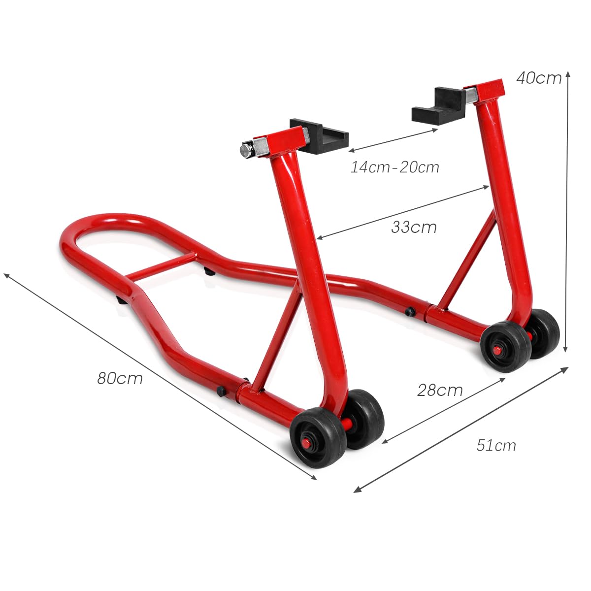 Motorcycle Wheel Stand Handle Portable Single Sided Paddock Stand Front Rear Support Foldable Tire Repairing Tool Lift Universal - 201355758
