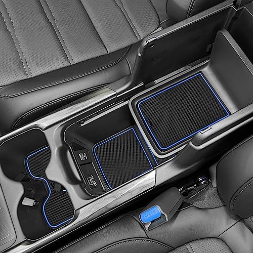 Tapis de porte Honda CR-V antidérapants avec bordure bleue 20pcs