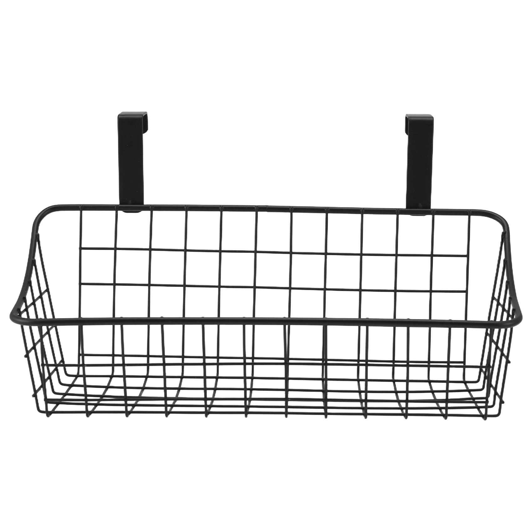 MOLERRI Basket with Hook Grid Storage Basket, Hang It Behind a Door or on a Railing, over the Cabinet Door