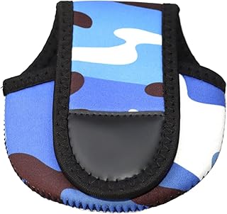 BAHJKASD Funda de carrete de pesca para carrete de pesca de neopreno, bolsa de almacenamiento de carretes de pesca, Color azul.