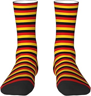 Calcetines divertidos de la bandera alemana, divertidos, a la moda, geniales, personalizados, suaves, para hombres y mujeres, unisex