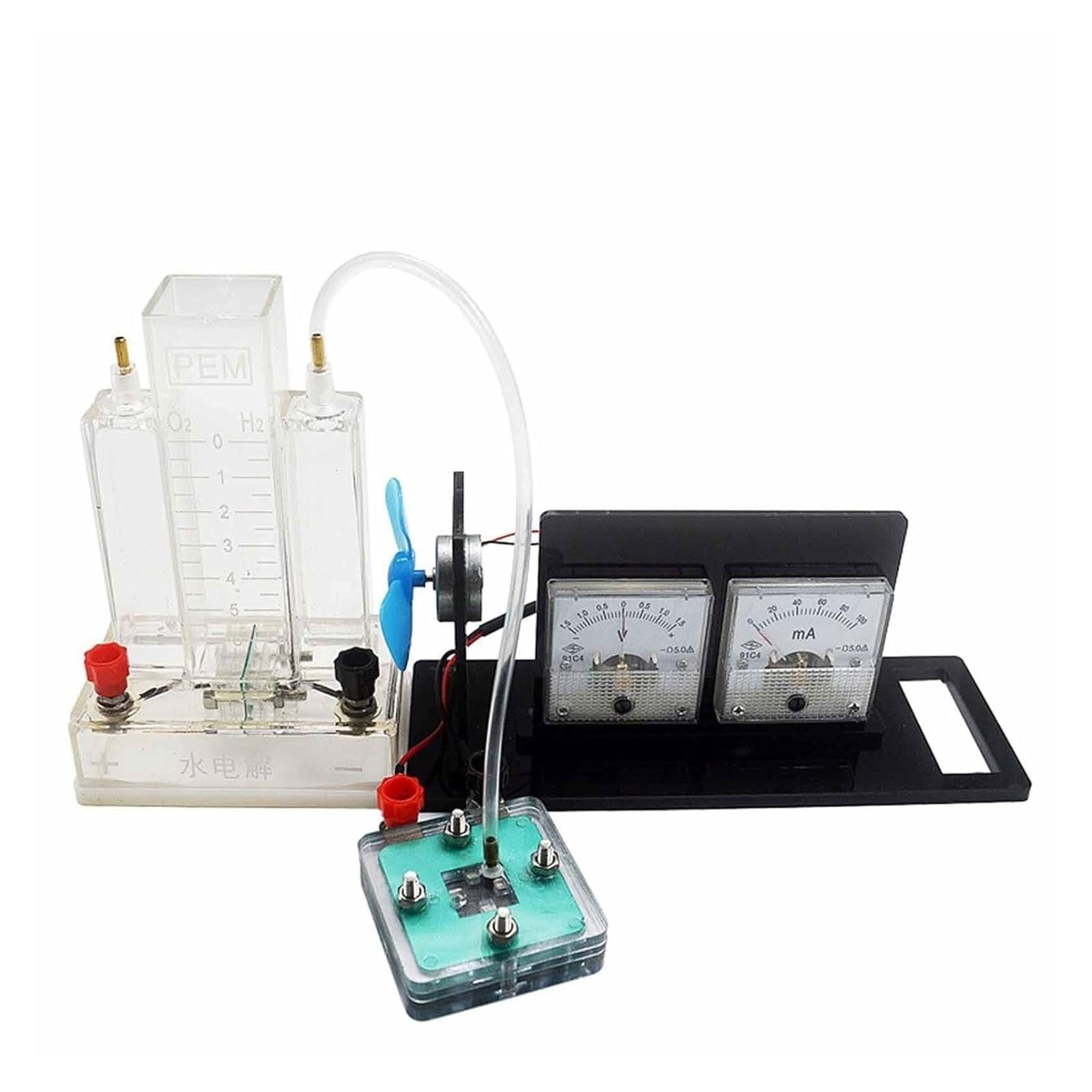 Genérico Dispositivo Experimental de celda de Combustible de hidrógeno con Membrana de protones PEM de hidrógeno y oxígeno Demostrador de Combustible de hidrógeno Electrólisis del Agua for producir