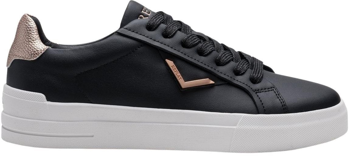 Replay Women's GWZ7S Trainers, 003 Black, 39 EU, 003 Black, 7 UK