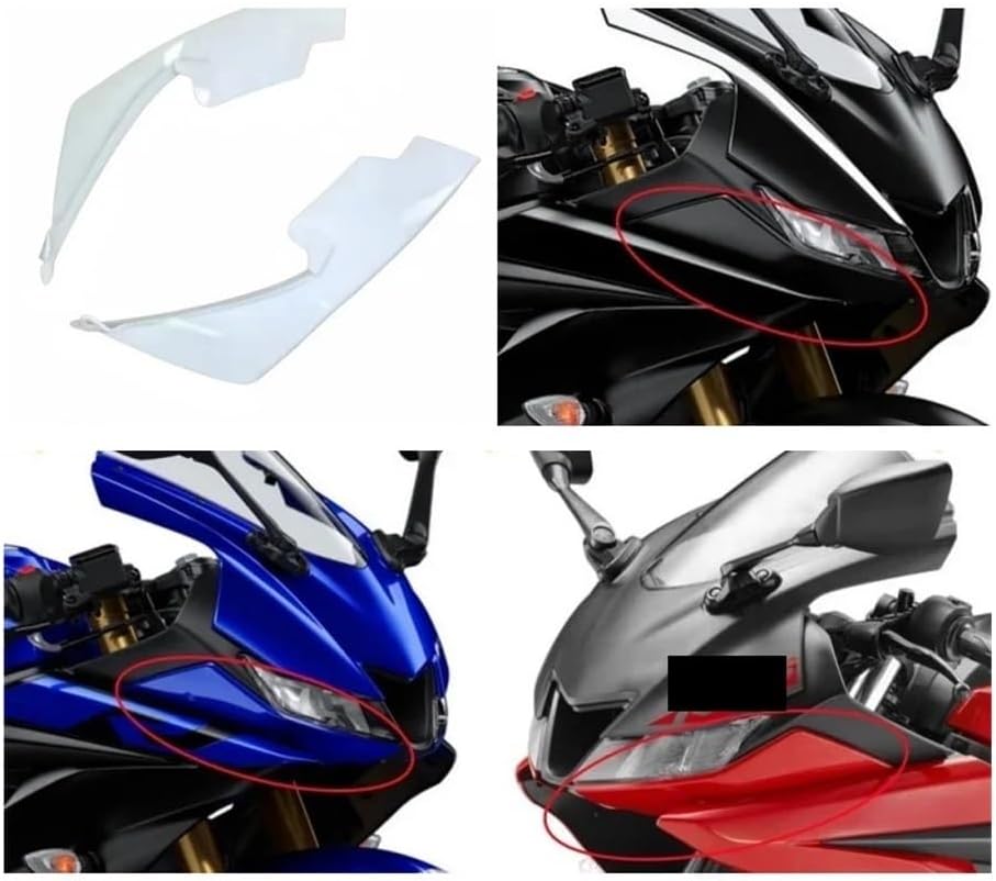 for YZF-R15 2018-2021 for YZF-R125 2019-2022 Front Upper Nose Cover of Headlamp Side Panel Fairing Side Fairing Kit Side Spoiler Cowl