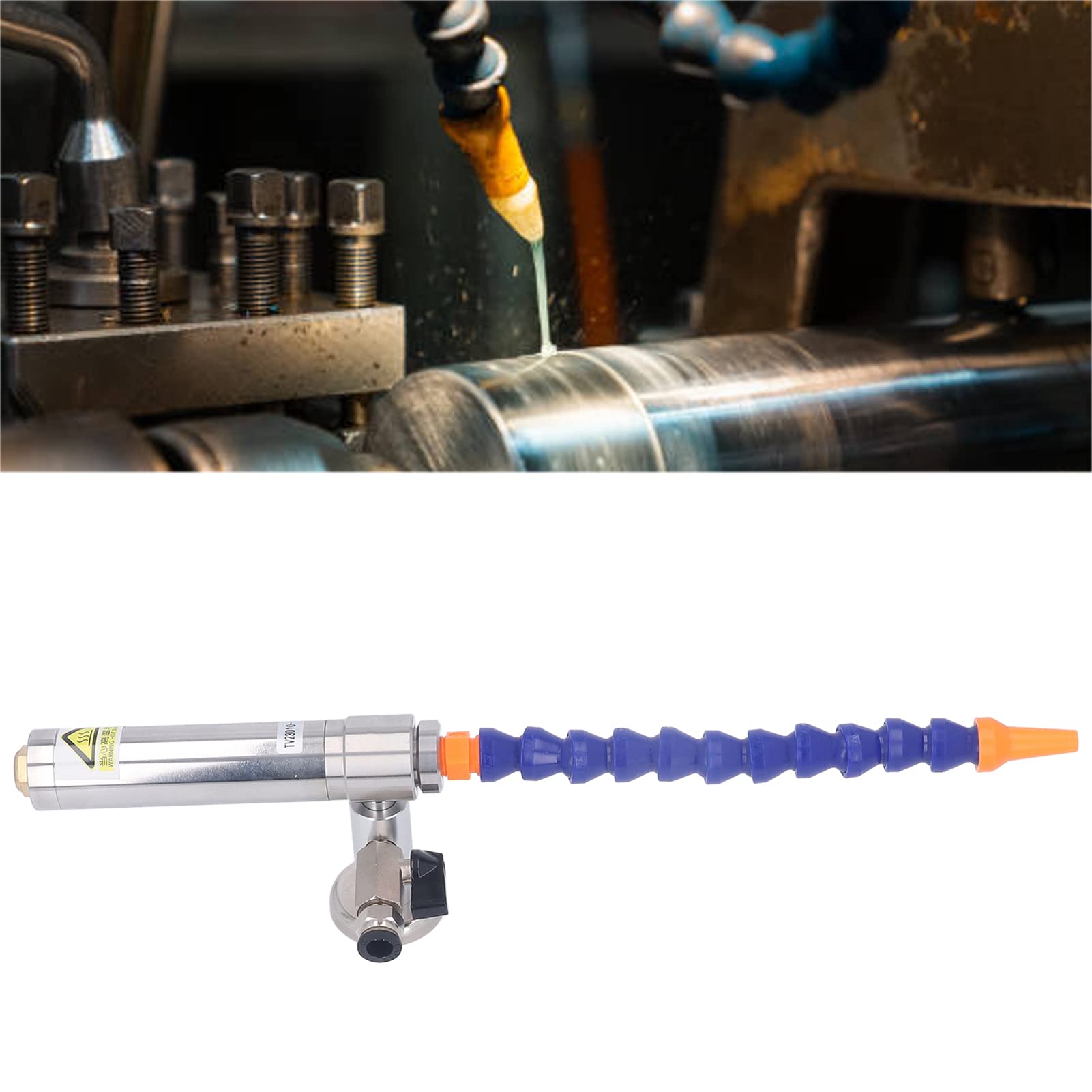 Pistola de enfriamiento en seco PolyGen con flujo de aire de 10 cfm, presión de 6,9 ​​bar, enfriador de acero inoxidable para trabajo de metales, soldadura y procesamiento de