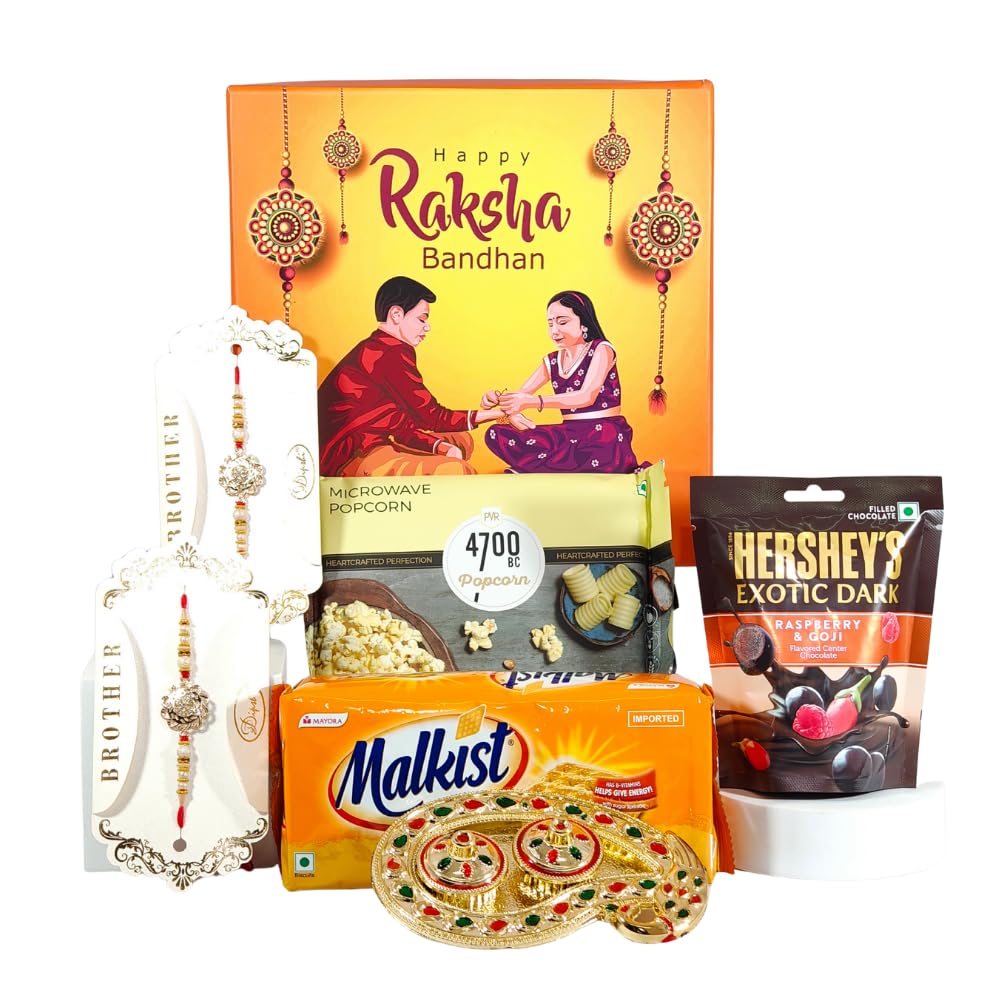 The Gift Tree Rakhi Snack Hamper with Popcorn & Chocolate – Fun Surprise for Friends, Family & Corporate Gifting | TGT1331R-image-7