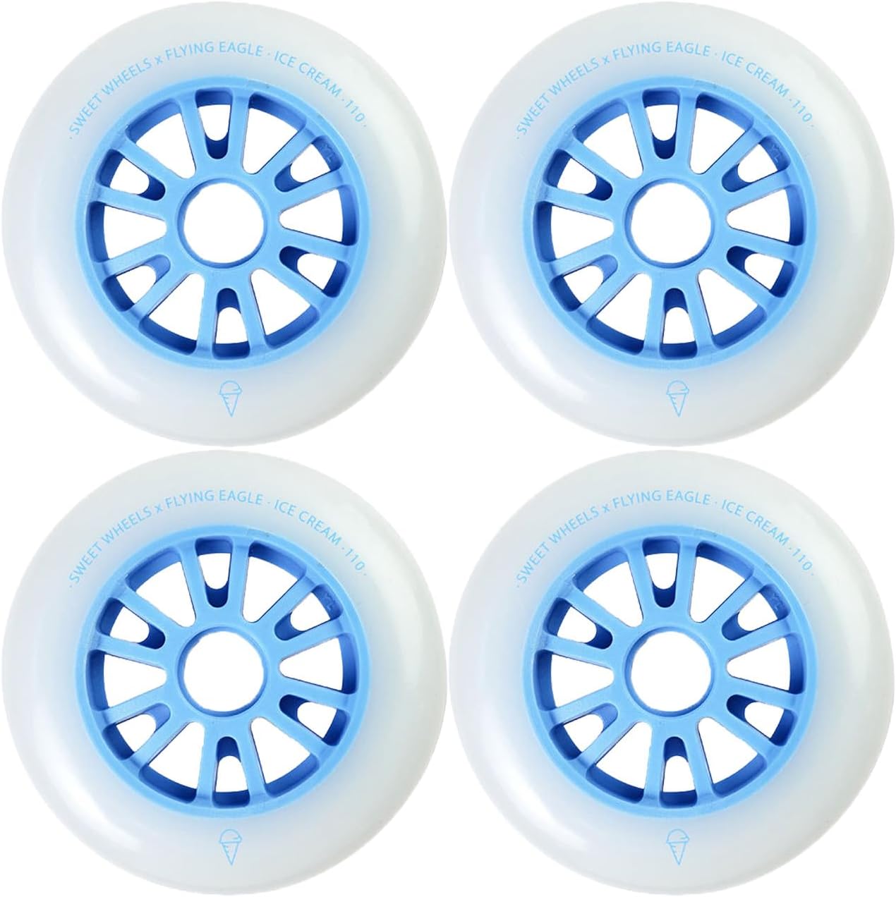 Roller Skate Wheels Outdoor/Indoor 86A/88A Inline Roller Skate Wheels (4-Pack) 90mm100mm110mm125mm Skating Wheels Replacement