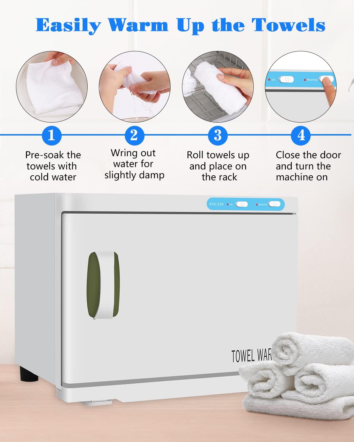 Gimify Hot Towel Warmer Cabinet 23L Large Capacity for Spa Salon Gym Hotel Home