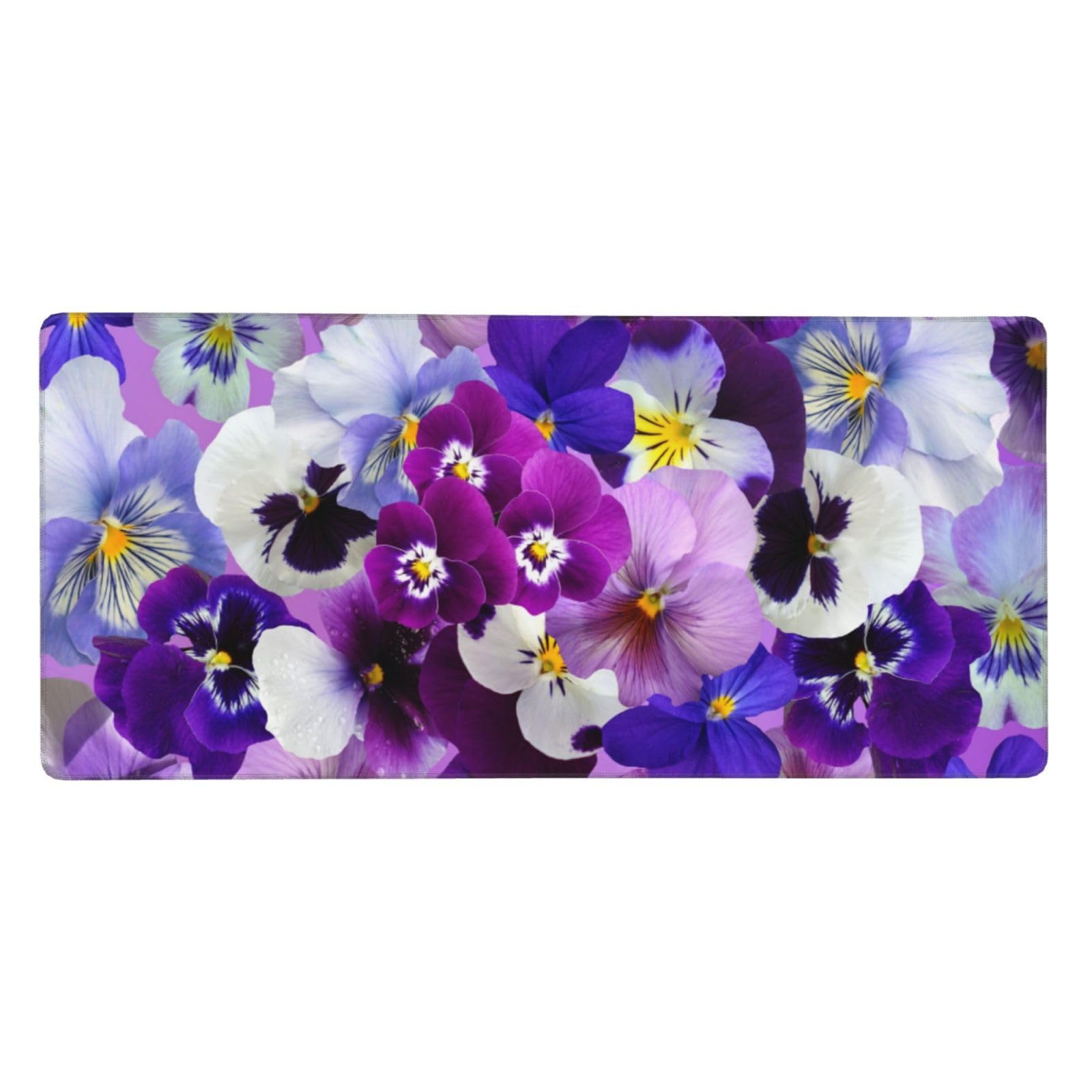 Tapis de souris grand format 40x90cm avec décor pensées de Pâques - 8