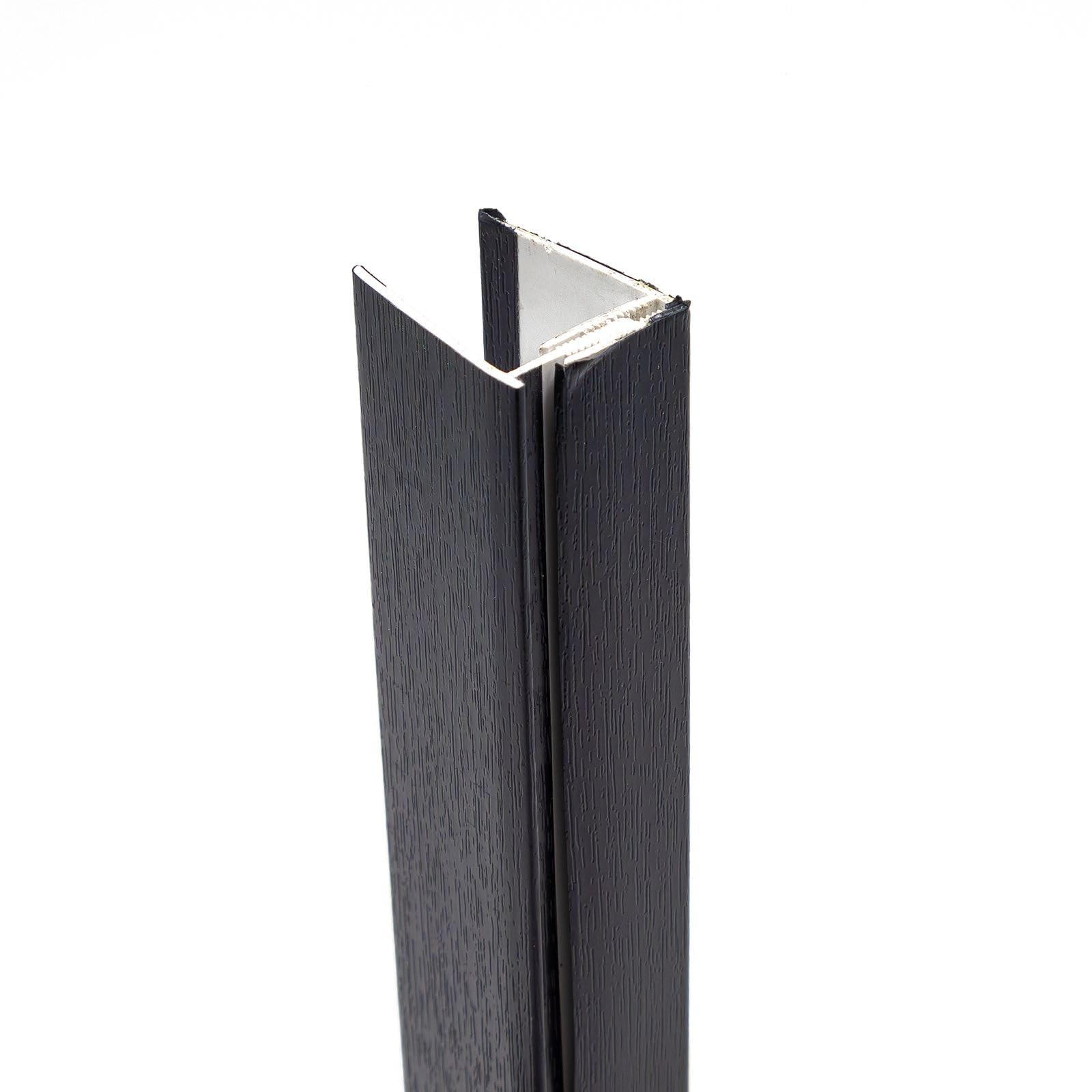 Truly Pvc Limited Anthracite Grey Shiplap Cladding Board Edge Trim Starter (2.5M)