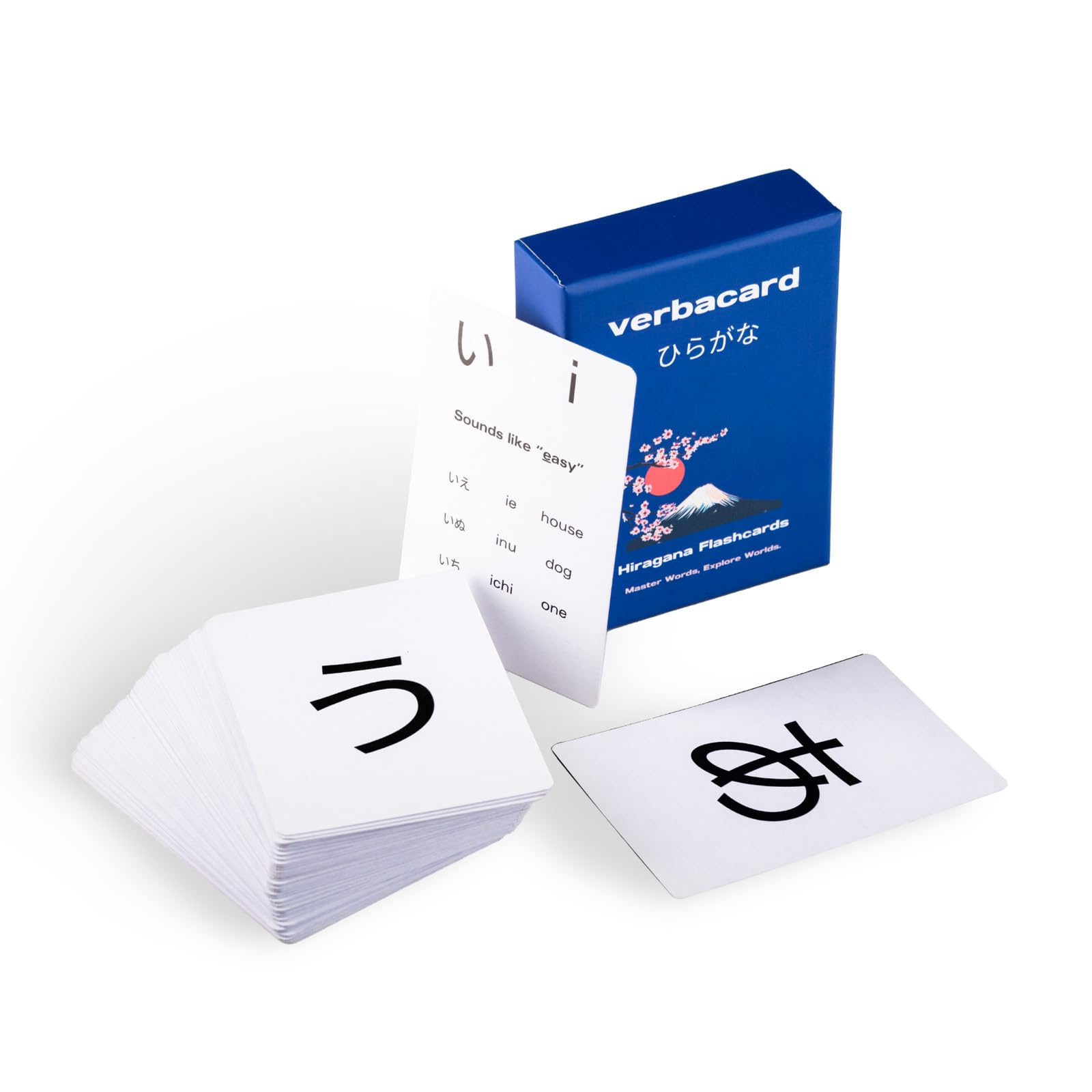 Hiragana Flashcards - Learn to Read Japanese Fast | Alphabet Study Deck with Pronunciation & Examples | Japanese Alphabet for Beginners & Students