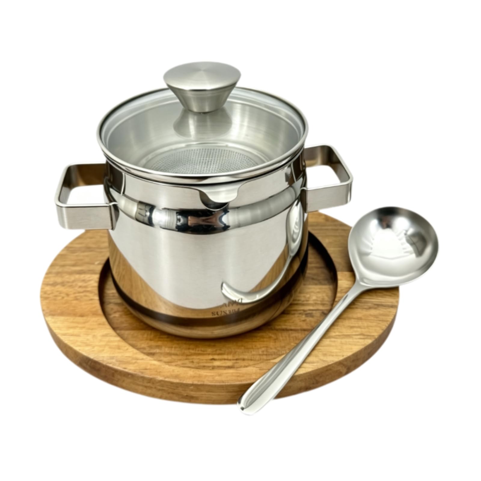 Vaso Filtro Olio con Filtro Rimovibile Compatto per Fritture, 1.2L