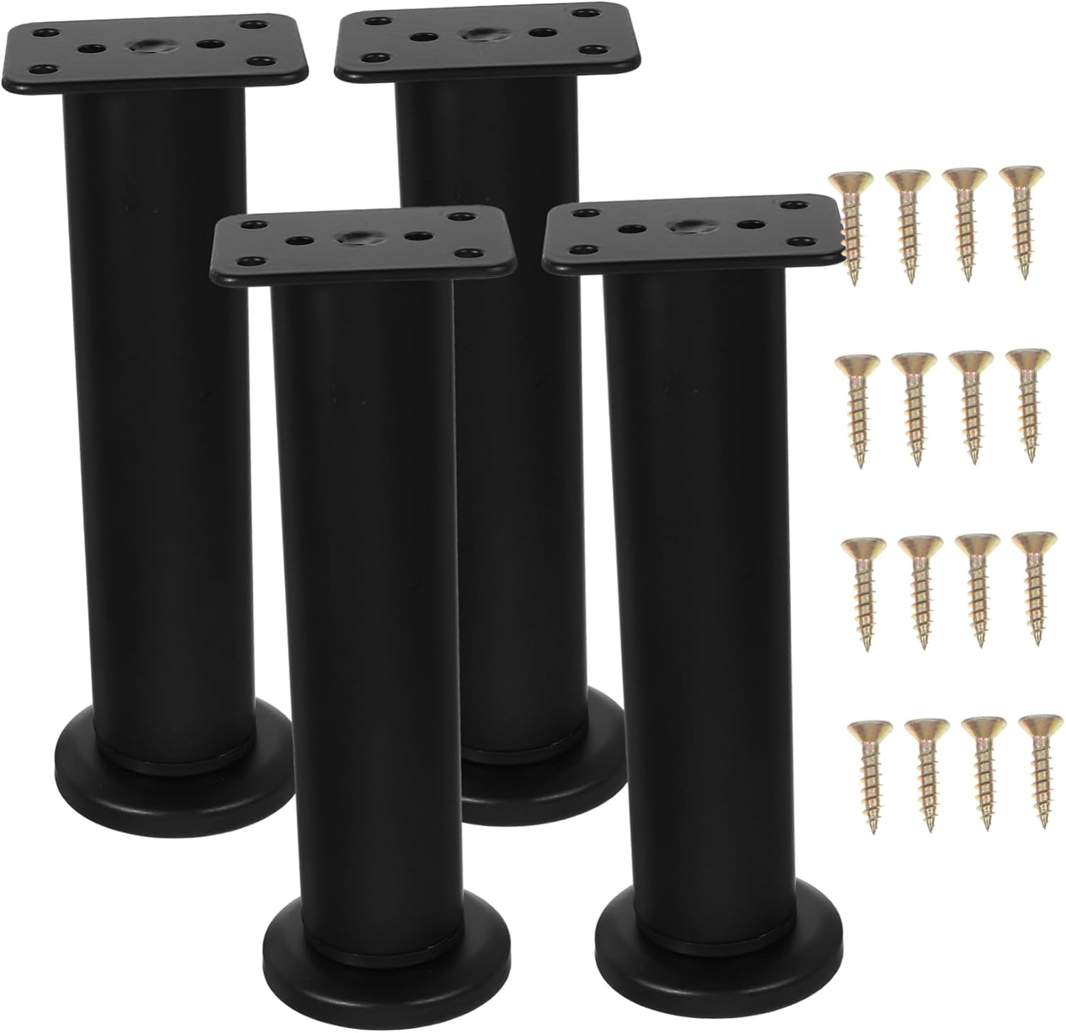 balacoo 4pcs Metal Adjustable Bed Legs Heavy Duty Replacement for Furniture Height