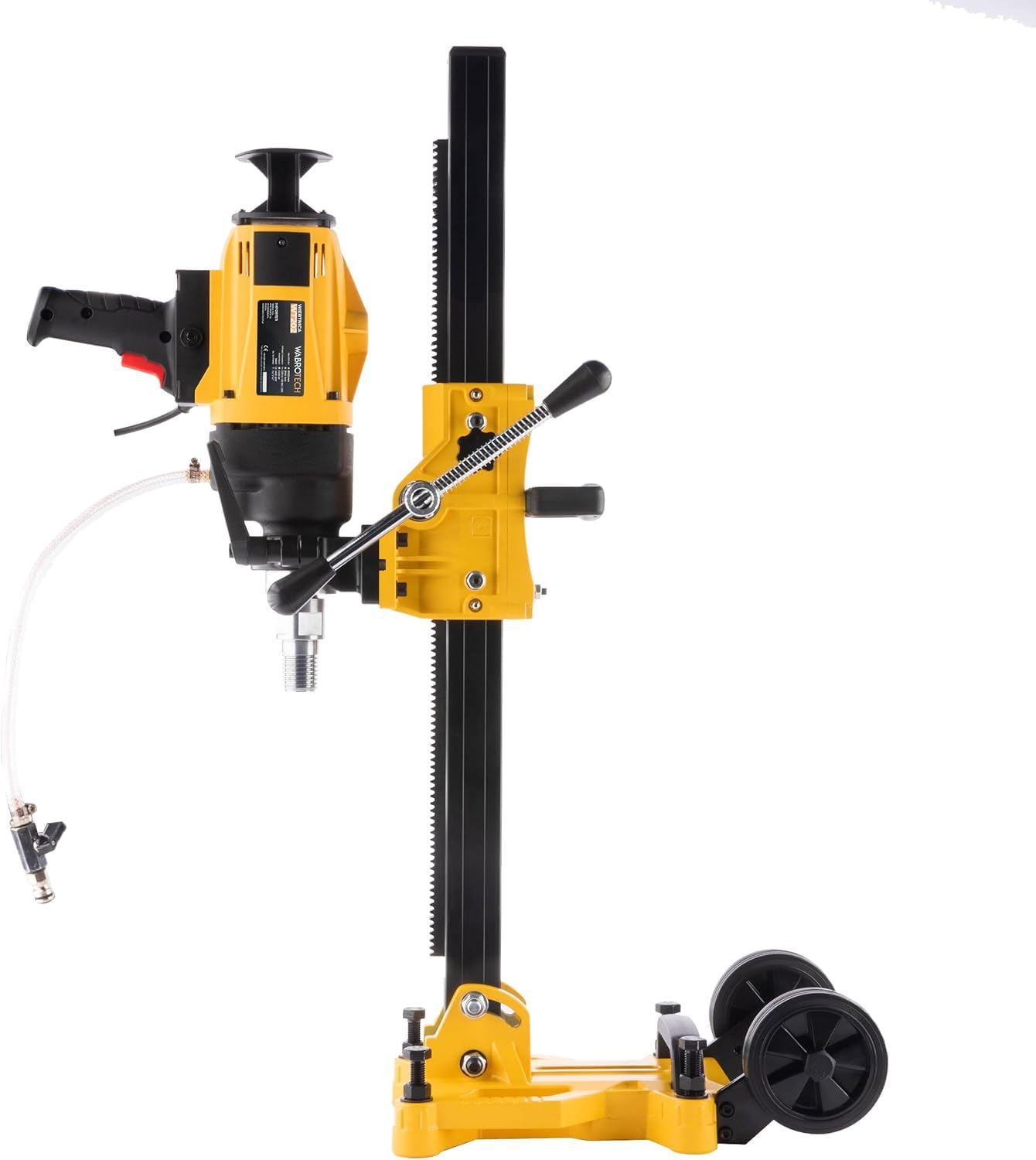 Carotatrice Manuale 2300 W su Supporto per Carotatricee Inclinabile - Caarotatrice Diamantata con PRCD - Carotatrice a Mani Libere 1400 Giri/min per Carotaggio a Umido e a Secco Ø 22-202 mm