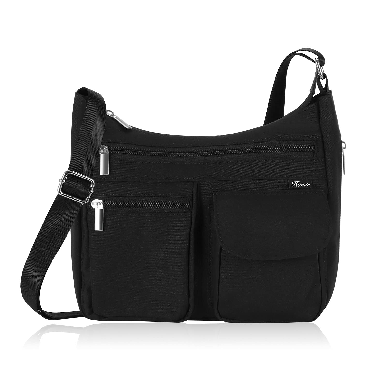 Kamo Crossbody for Women - Multi-pocket Shoulder Lightweight Messenger Casual Printed Purse Handbag Travel Bag