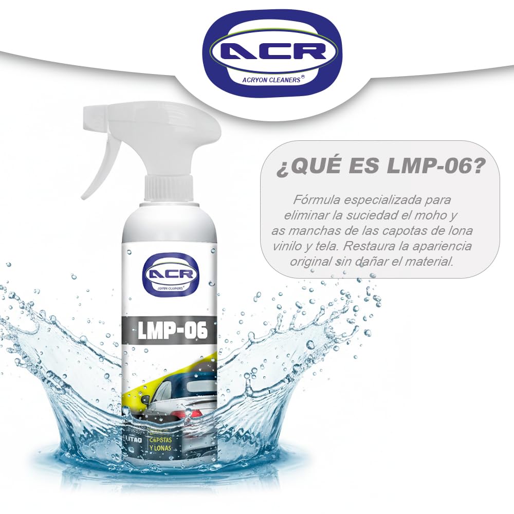 Limpiador para capotas de coche cabrio- Protector para techos convertibles de tela y lonas. (1 litro)